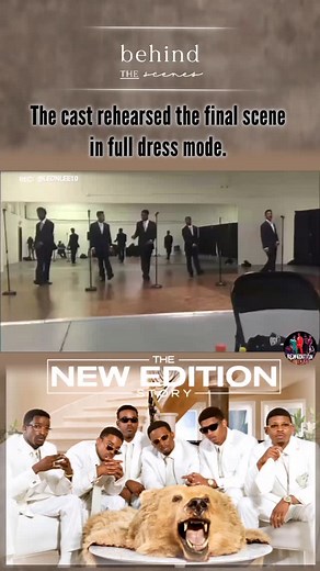 New Edition Live on Instagram: "The cast of 'The New Edition Story' rehearsed the final scene of the mini-series in full dress mode. Brooke Payne, New Edition's choreographer, wanted the actors to know the feeling of performing in suits. This rehearsal was captured before the role of Ronnie was cast. . 🎥: @leonlee10 . DISCLAIMER: No copyright infringement intended!! Copyrights belong to all original owners. Images and videos are posted for entertainment purposes only. #NewEditionLive #NewEditio