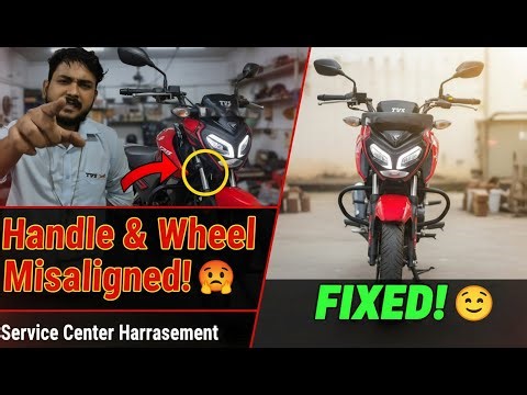 Handle & Wheel Alignment Finally Fixed!🔧| 😡 Worst Service Centre Experience Ever!