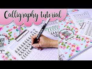 Calligraphy writing Tutorial for beginners / Kalligráfia kezdőknek