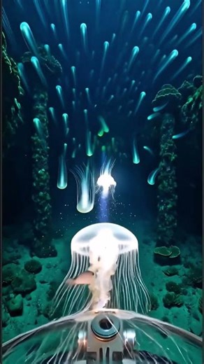 Jellyfish POV Camera Reveals Terrifying Secrets of the Deep Ocean 😱