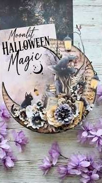 Moonlit Magic Halloween Craft | Bewitched Paper Collection by The 3 Girls Tale