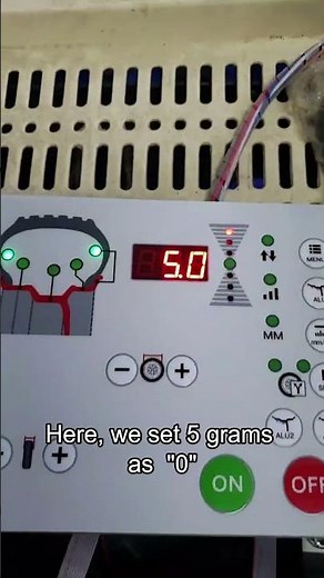 RebarTech Portable Wheel Balancer, how to change from "gram" to "ounce "