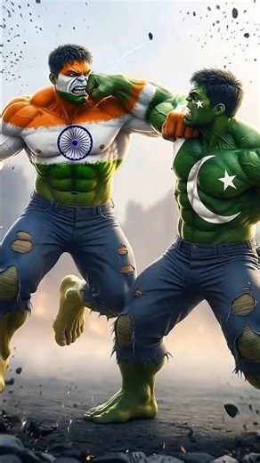 🇮🇳Indian Hulk vs 🇵🇰Pakistani Hulk 🥊 | #IndiaVsPakistan #HulkFight #Shorts