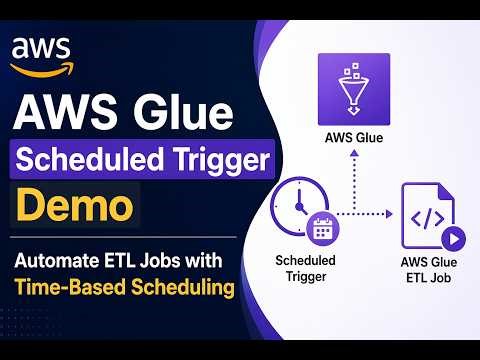 32. AWS Glue Scheduled Trigger Demo | Automate ETL Jobs with Time-Based Scheduling