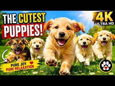 The Cutest Puppies You'll See Today | Relaxing 4K Dog Video