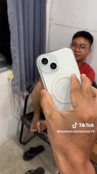 Baru kerja di home barber sudah bisa ke beli hp ip15 #pangkasrambut #homebarbershop