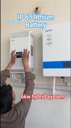 6kW Epever Hybrid Solar System 🔋⚡ 100Ah IP65 Lithium Battery + 8×585W Panels#shorts