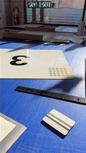 Vinyl Application onto Aluminum Sign Panels