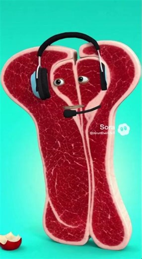 Roy Turns Into a Steak And gnoel laughs and him and also Steve turkey🤣 #steakwad #plotagon #soraai