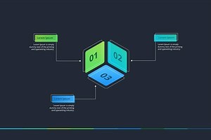 3d Dice Infographic Concept | Free Infographic Templates Download - Slide Design
