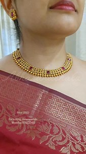 22K views · 1K reactions | Matte gold finish ruby red stones set...