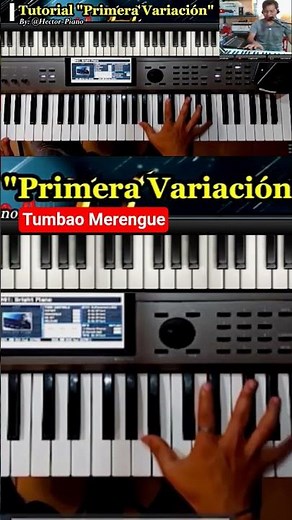 Piano Tutorial Mi mayor ✏️🎹✅️ primera Variación de Tumbao nivel Intermedio - MERENGUE