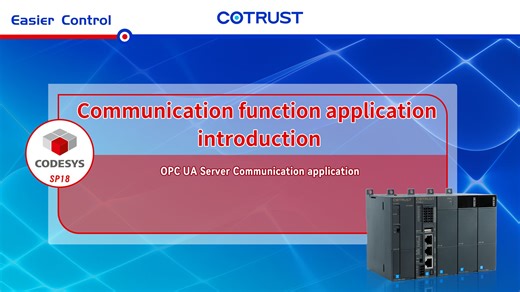 PLC as OPC UA server configuration demonstration