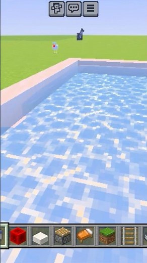Minecraft Luxury Swimming Pool Build | Amazing Pool Design Shorts