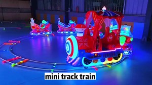 Kids Electric Mini Track Train Amusement Park Train Amusement Park Rides Good Electric Track Train Ride for Sale