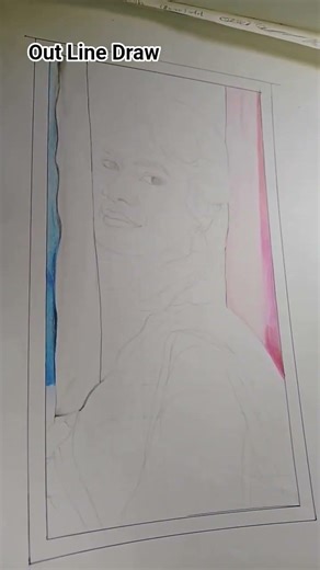 Out Line Draw 😯 #shorts #ytshorts #outline #outlinedrawing #shortsfeed