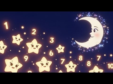 Counting Stars Twinkling in the Night ⭐🌙 | Learn Numbers 1–10 | Preschool Counting Video