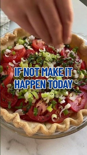 Easy Tomato Pie Recipe with Fresh Tomatoes and Cheese #recipe