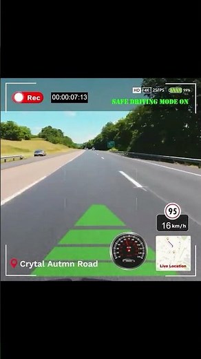 Track Your Speed with Dash Cam and Record Driving