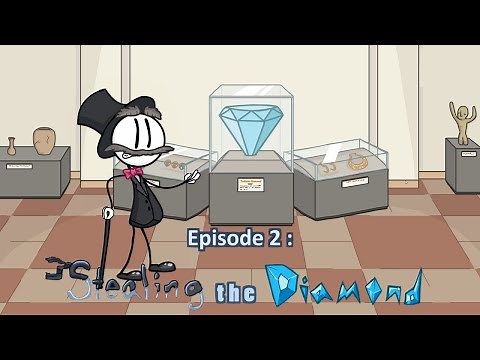 All Endings + All unique Fails |The Henry Stickmin Collection:Episode 2 Stealing the Diamond