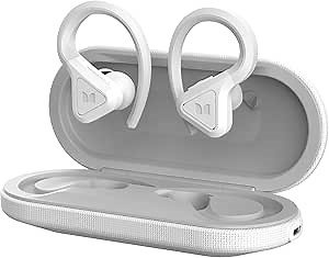 Monster DNA Fit 2.0 Wireless Bluetooth Earbuds - Noise Cancelling Earbuds with Wireless Charging Case, Built-in Microphone, ANC & Water Resistance