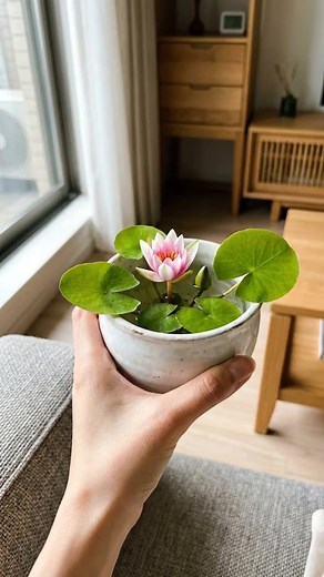 花が好きだけど育てるのが苦手な人必見❗睡蓮の種は水に入れるだけで OK手間いらずでぐんぐん成長、季節ごとに可愛い花を楽しめます自宅に小さな水景を作ってみませんか🌸# 睡蓮 #種栽培 #tiktokshop #時短ガーデニング #観葉植物