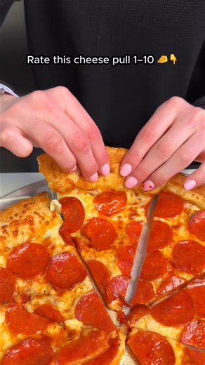 That cheese pull should come with a warning label 🤯🧀 Our cheesy stuffed crust is doing the absolute most and we’re not mad about it.😋 Be honest… what’s your rating out of 10? Drop it in the comments 👇🍕 #cheesepull #stuffedcrust #pizzaaddict #foodiegram #pizzalover | Paisano's Pizza