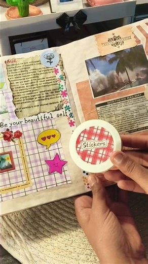 DIY stickers making process/Simple and easy stickers tutorial....#diy#stickers#shorts