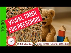 10-Minute Visual Timer for Preschool | Calm & Engaging Countdown for Kids - Silent Study Timer