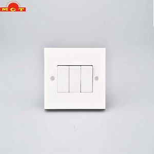 [Hot Item] Bakelite Plate Electrical Push Button Switch 3 Gang 1 Way Wall Light Switch
