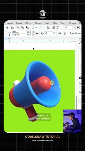 CorelDraw Tips | Use Bitmap Mask #coreldraw #begginers #graphicdesigner