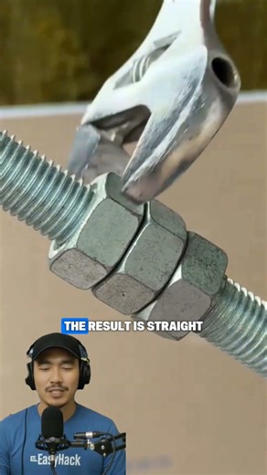 A simple trick to connect threaded rods using nuts #shorts