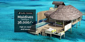 95K views · 222 shares | Romance on paradise island of Maldives. Get romantic packages from expert travel agents on our platform. Maldives Packages @ Rs 36,000/- | TravelTriangle | Facebook