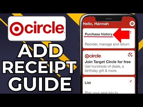 HOW TO ADD RECEIPT TO TARGET CIRCLE (2026)