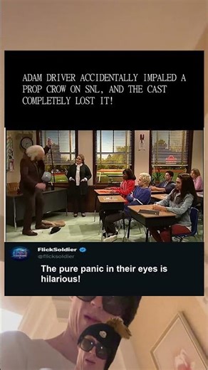 Adam Driver’s Hilarious Failed Bird Catch! 🐦😂 #SNL