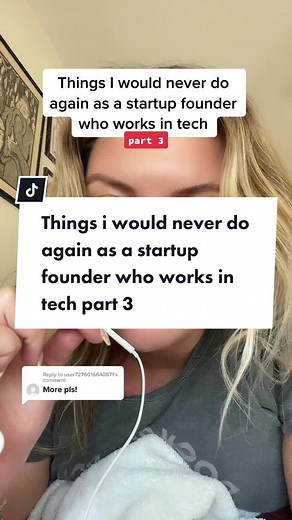 Replying to @user7276016640871 this is one of the biggest mistakes i see first time startup founders make. If you can try to prevent it early on, you will not only be able to make better decisions around when to shut down or keep going and you’ll be happier. @heyalexfriedman @heyalexfriedman #startupfounder #womeninbusiness #thingsiwishiknew #techtoktips #breakintotech #brandbuilding