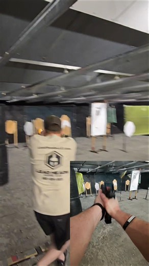 1st/3rd POV USPSA Stage G47 + Holosun 407 comp + T1C APX Holster #hitfactor #uspsa #carryoptics