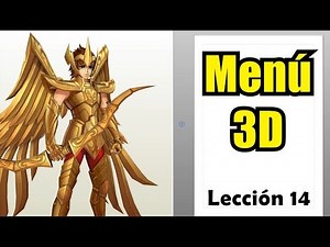 14 - Menu 3D del Pepakura Designer
