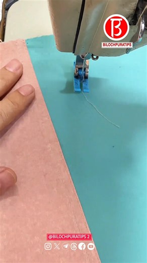 Without an overlock machine, this is how you stitch the seams.