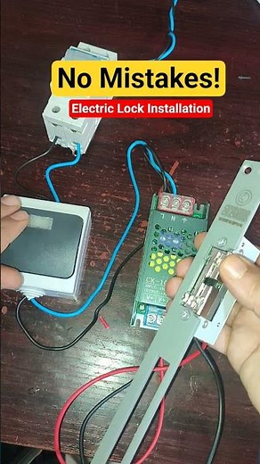 Electric Lock Installation – No Mistakes! #usa #electrical #diy