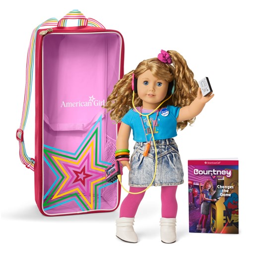 Courtney™ 18-inch Doll, Book, Accessories & Doll Carrier