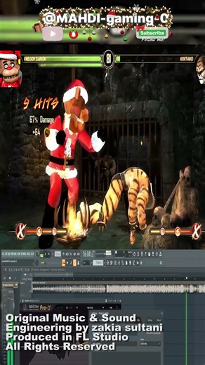 FNAF Santa vs Kintaro: ABSOLUTE DESTRUCTION! 🔥🎅 #shorts