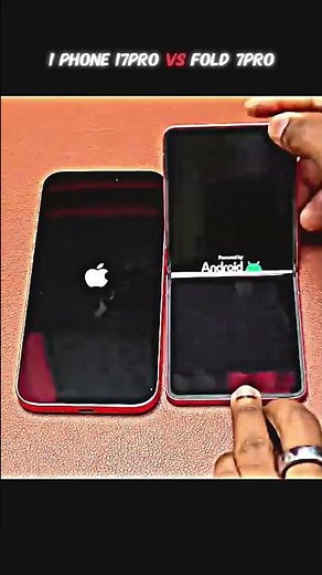 Restart Speed Test ⚡ iPhone 17 Pro Max vs Fold 7 Pro | Who Wins?