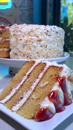 The best Guava Coconut Rum Cake EVER is at Fireman Derek's Bake Shop