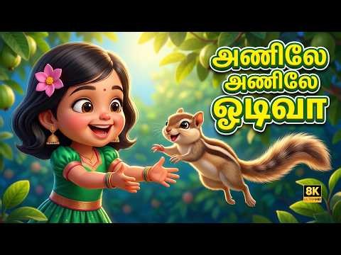 அணிலே அணிலே ஓடி வா | Anile Anile Odi Vaa | Baby Songs Tamil | Rhymes for Kids | JuJJu kids
