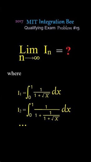 The Infinite Fraction Integral: The Math Trick That Makes x Disappear (2017 MIT Integration Bee)