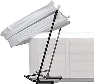 Spa Cover Lift, Under Mount Hot Tub Cover Lift Removal System Reinforced Bracket with 2 Top Mount Foam Cover, fits Most Hot Tub Sizes Spa Cover Lifts