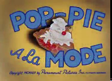 "Pop-Pie A La Mode," a banned "Popeye" cartoon: