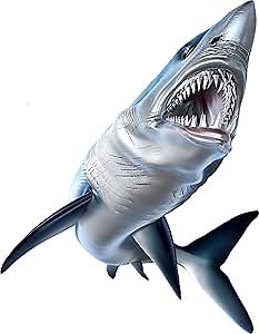 Mako Shark Beautiful Fish Decal | Fishing Decal for Boat, Car, Vehicle, Truck Etc. | Waterproof Vinyl Sticker | Many Sizes & Styles Available | 12" to 40" by Digital Fish Art (Medium, Position 2R)