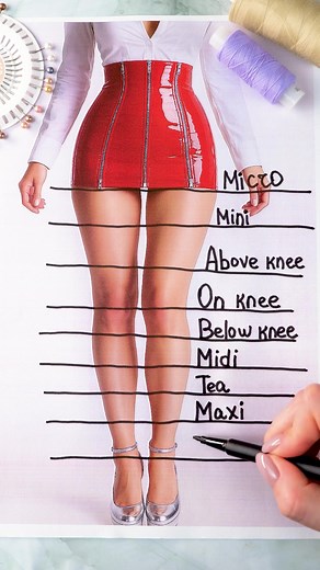 10K views · 15 reactions | دليل طول التنورة  | الجانب المشرق Bright Side Arabic | Facebook